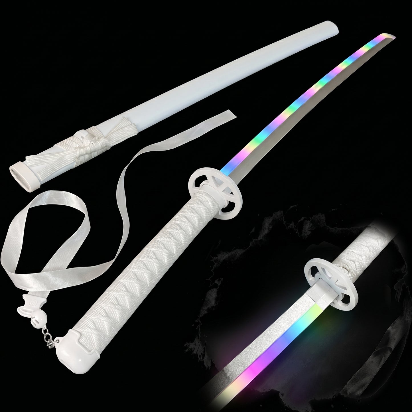 URAMASA 黒将 - Katana RGB con Efecto de Humo